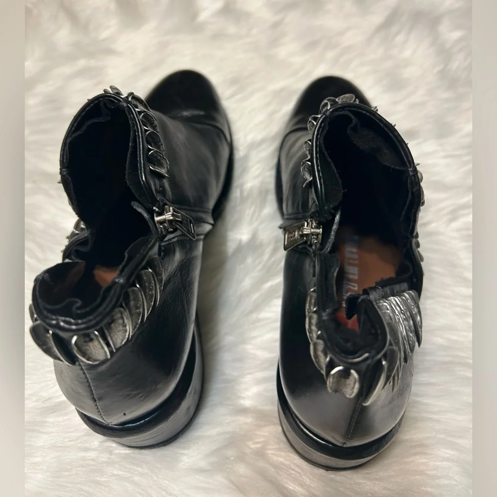 A.S. 98 On The Edge Iker Black and Silver Boots - Picture 7 of 11